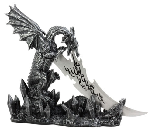 Ebros Gift Ebros Cavern Dragon Letter Opener Dagger With Base Study Office Desktop Decor