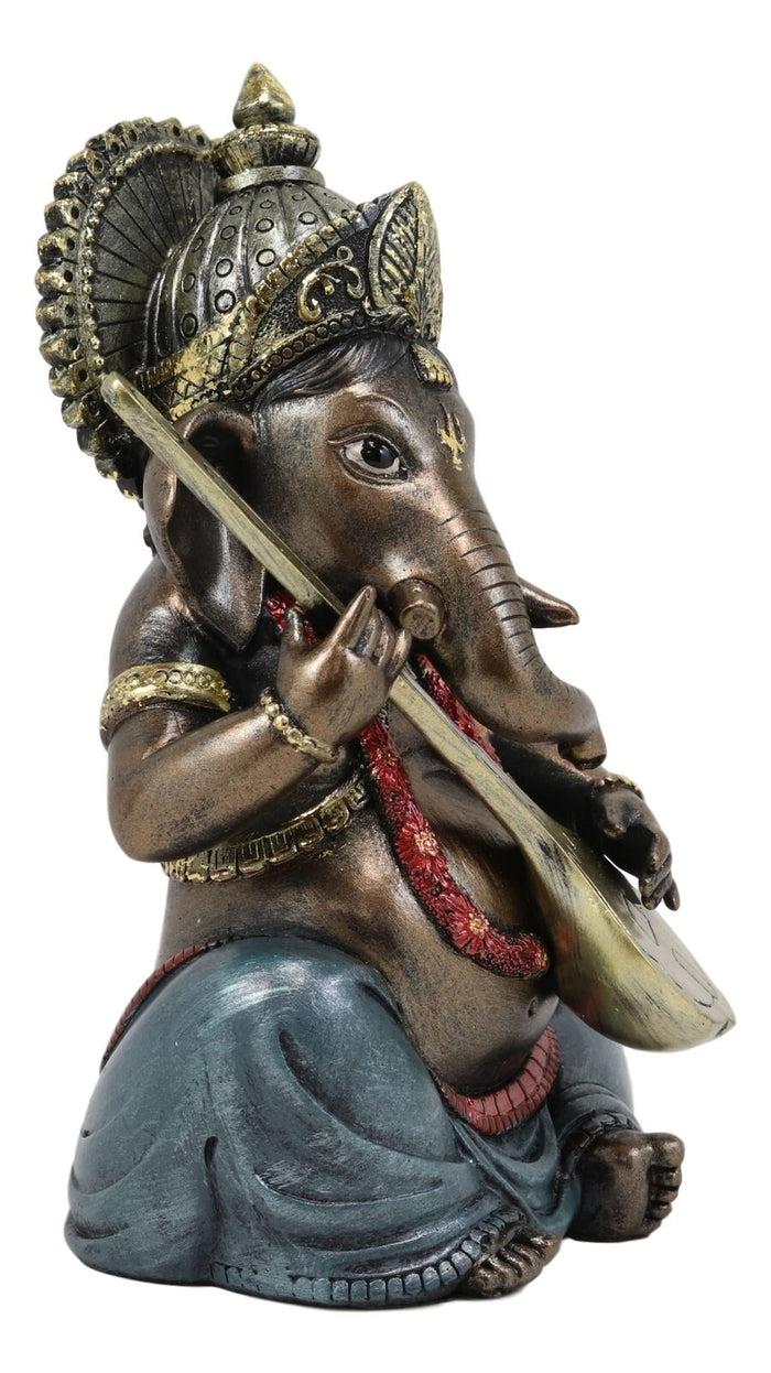 Ebros Gift Ebros Celebration Of Life And Arts Lord Ganesha Playing Instrument Statue 6.75"H