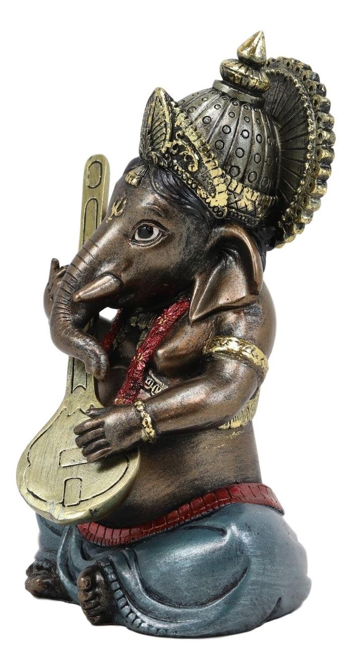 Ebros Gift Ebros Celebration Of Life And Arts Lord Ganesha Playing Instrument Statue 6.75"H