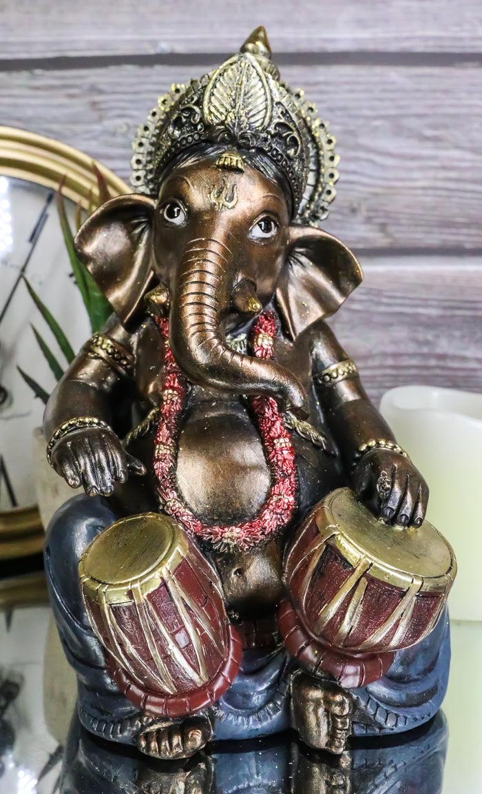 ebros gift Ebros Celebration of Life Ganesha Playing Dholak Hindu Elephant God Deity Figurine
