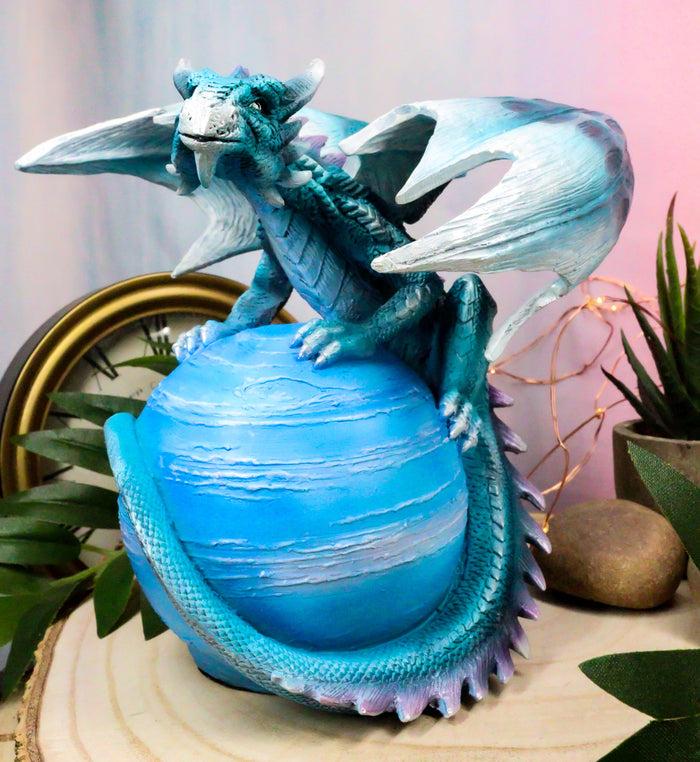ebros gift Ebros Celestial Galaxy Planet Mercury Terrestrial Blue Guardian Dragon Figurine Decor