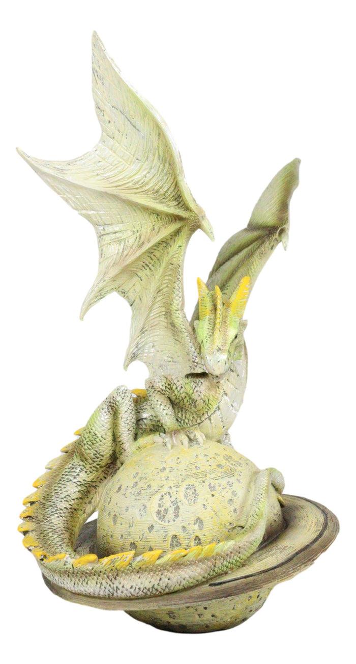 Ebros Gift Ebros Celestial Solar Galaxy Planet Saturn Terrestrial Guardian Dragon Figurine Decor