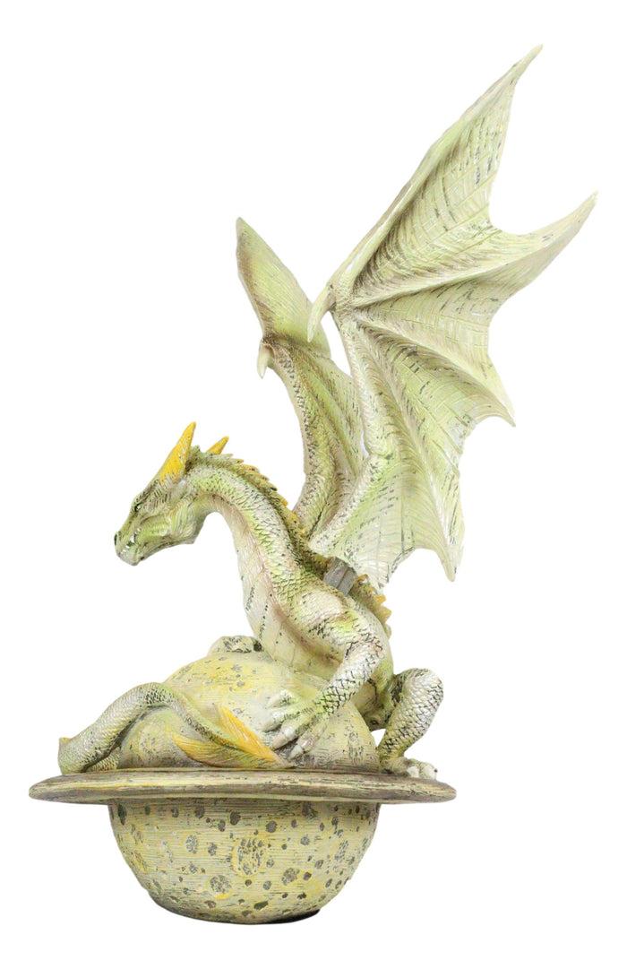 Ebros Gift Ebros Celestial Solar Galaxy Planet Saturn Terrestrial Guardian Dragon Figurine Decor