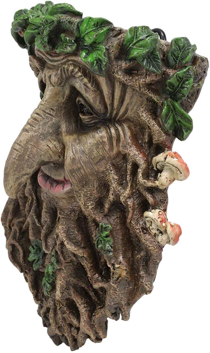 Ebros Gift Ebros Celtic Big Nose Leafman Greenman Hanging Wall Decor Plaque 9" High