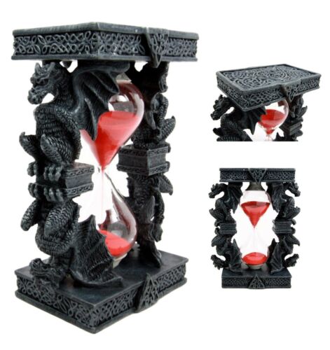 Ebros Gift Ebros Celtic Four Dragon Elemental Pillars Trinity Sandtimer Sands Of Time 6"H