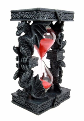 Ebros Gift Ebros Celtic Four Dragon Elemental Pillars Trinity Sandtimer Sands Of Time 6"H