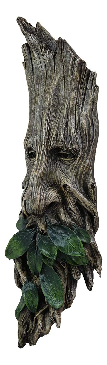 Ebros Gift Ebros Celtic Greenman Enigma Face Wall Hanging Sculpture Decor 15" High