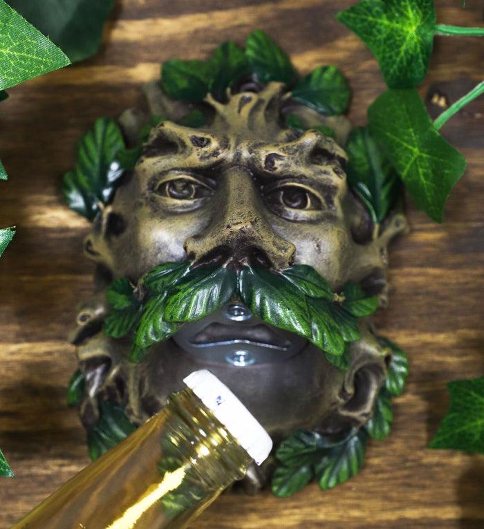 ebros gift Ebros Celtic Greenman Wall Mounted Bottle Opener 6"H Home Decor