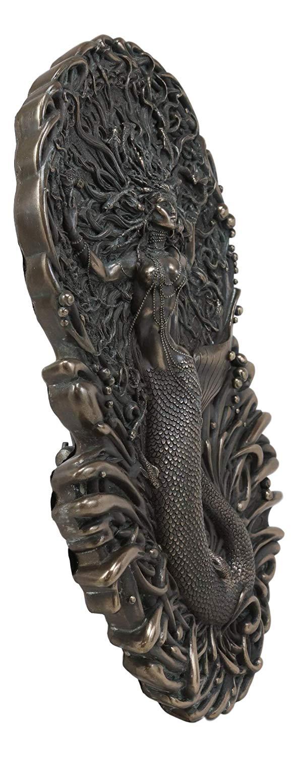 Ebros Gift Ebros Celtic Irish Mythology Mermaid Triple Goddess Aine Wall Decor Deity Of The Sun Wealth Love Fertility And Sovereignty Hanging Plaque Mother Maiden Crone By Maxine Miller (Bronze Patina Resin) (Bronze Patina Resin
