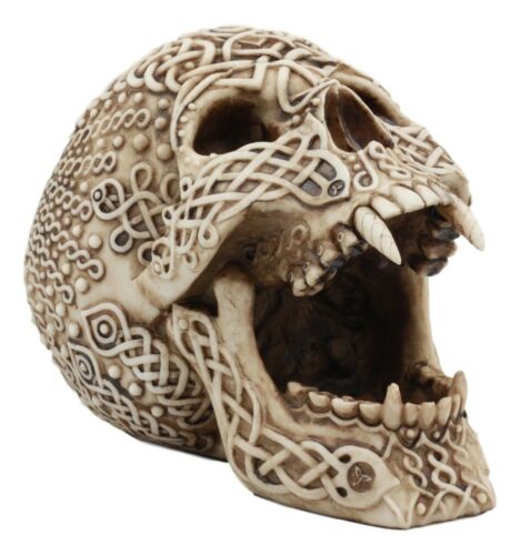 Ebros Gift Ebros Celtic Knotwork Bloodlust Vampire Skull Ashtray Statue 7.5"L Blood Sucking Dracula Skeleton Cranium Figurine