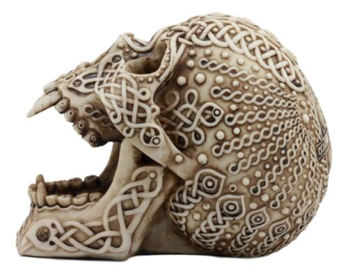 Ebros Gift Ebros Celtic Knotwork Bloodlust Vampire Skull Ashtray Statue 7.5"L Blood Sucking Dracula Skeleton Cranium Figurine
