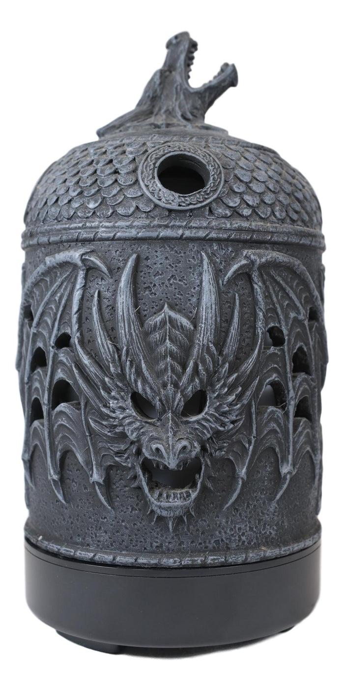 Ebros Gift Ebros Celtic Knotwork Winged Dragon Skull Oil Diffuser With Colorful LED Lights