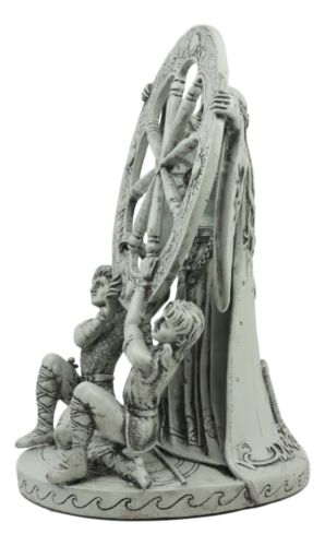 Ebros Gift Ebros Celtic Moon Goddess Arianrhod Statue 11"H Cosmic Wheel Of The Year & Fate