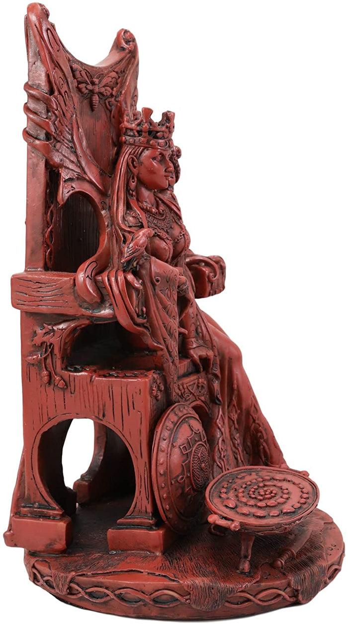 Ebros Gift Ebros Celtic Occult Goddess Of Fertility Maeve With Bird And Squirrel On Throne Statue
