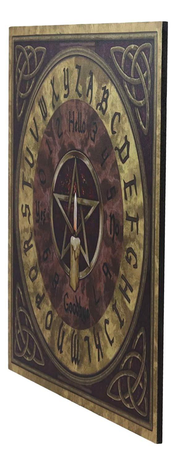 Ebros Gift Ebros Celtic Pentagram Illustrated Ouija Talking Spirit Board Game With Planchette 15" By 15" Witchcraft Dark Arts By Lisa Parker Gaming Fun Novelty Gift 6th Sense Supernatural Arts