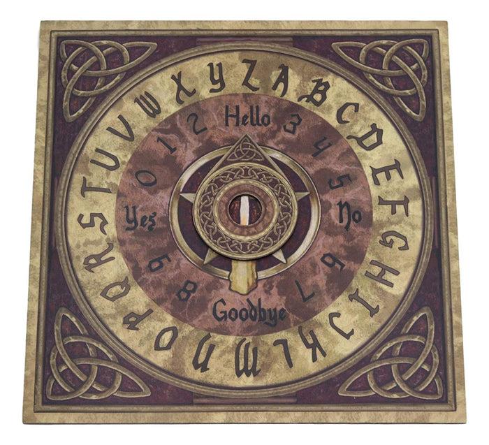 Ebros Gift Ebros Celtic Pentagram Illustrated Ouija Talking Spirit Board Game With Planchette 15" By 15" Witchcraft Dark Arts By Lisa Parker Gaming Fun Novelty Gift 6th Sense Supernatural Arts