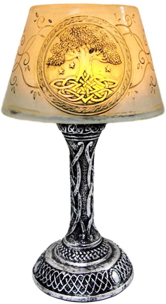 Ebros Gift Ebros Celtic Sacred Tree Of Life Mini LED Night Light Figurine 7"H Table Courtesy Lamp