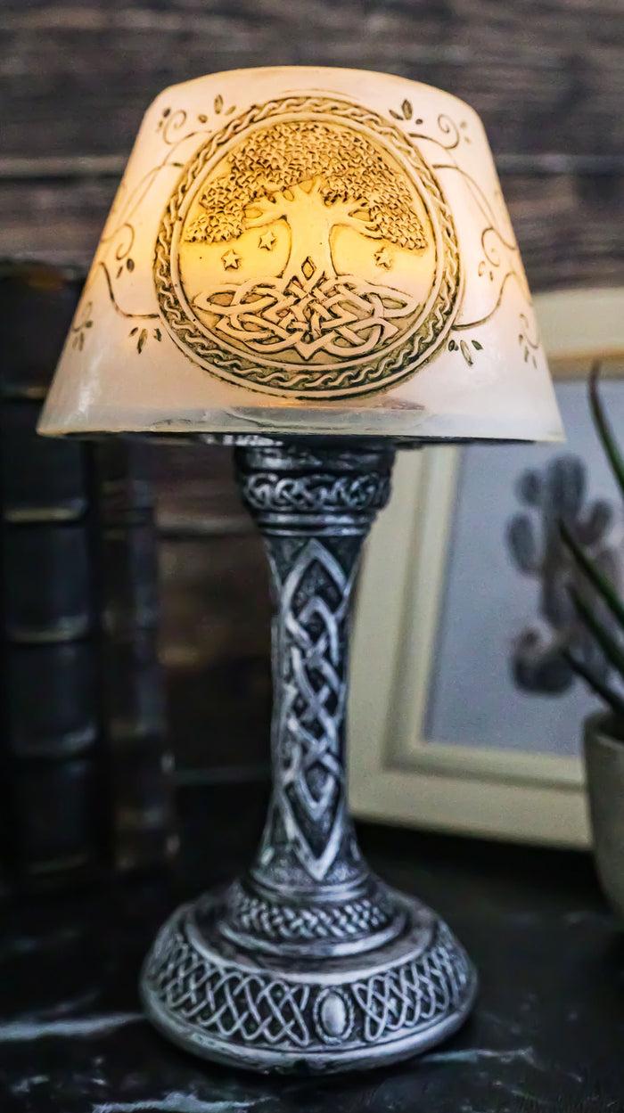 ebros gift Ebros Celtic Sacred Tree Of Life Mini LED Night Light Figurine 7"H Table Courtesy Lamp