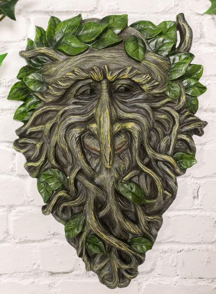 ebros gift Ebros Celtic Somerset Summer Vines Greenman Hanging Wall Decor Plaque 10.5" High