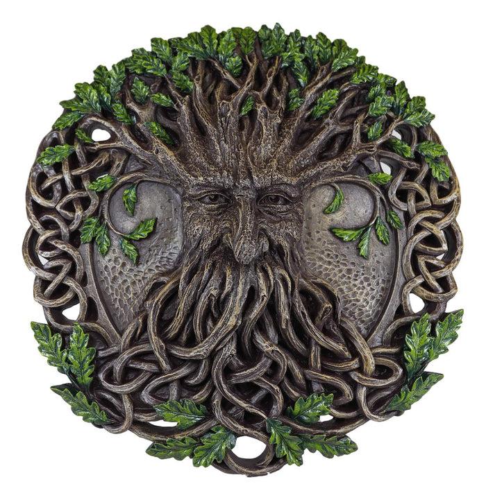 Ebros Gift Ebros Celtic Tree Of Life Oak Tree Spirit Ent Greenman God Wall Decor Plaque 12"D