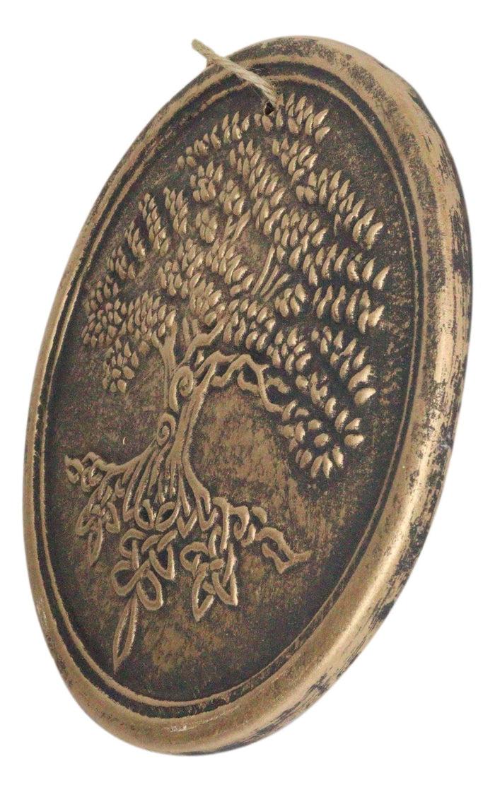 Ebros Gift Ebros Celtic Tree Of Life Terracotta Round Medal Wall Decor Hanging Plaque Lisa Parker