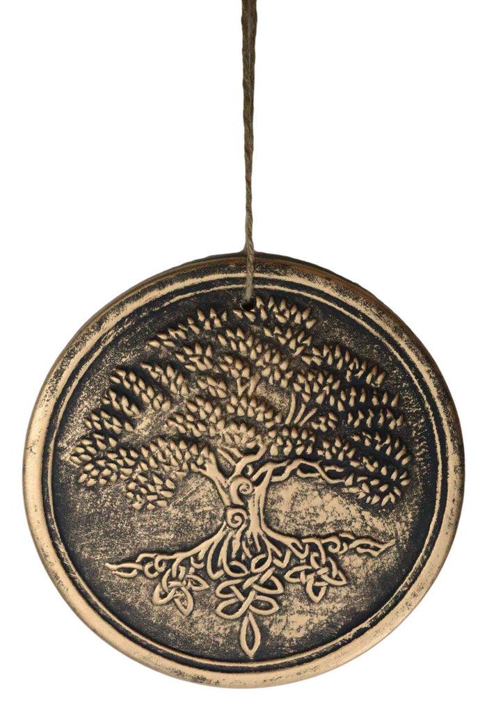 Ebros Gift Ebros Celtic Tree Of Life Terracotta Round Medal Wall Decor Hanging Plaque Lisa Parker