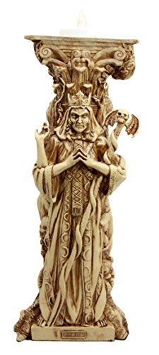 Ebros Gift Ebros Celtic Triple Goddess Maiden Mother & Crone Wiccan Pagan Candle Holder Figurine