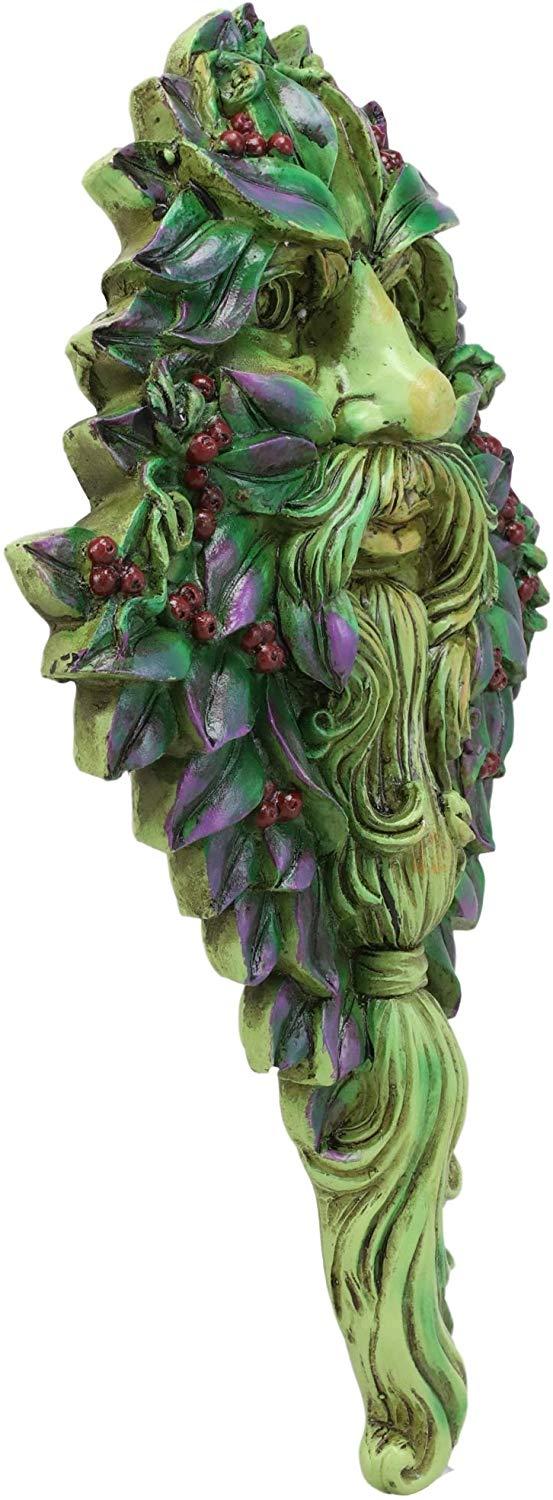 Ebros Gift Ebros Celtic Winter Solstice Greenman Hanging Wall Decor Plaque 12.75" High