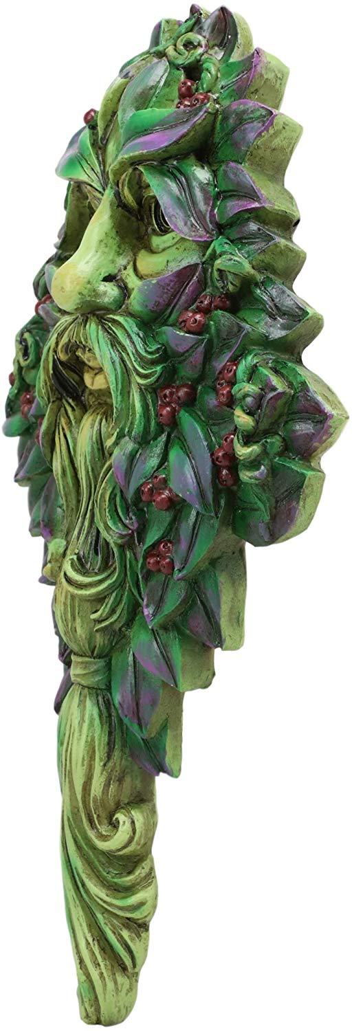 Ebros Gift Ebros Celtic Winter Solstice Greenman Hanging Wall Decor Plaque 12.75" High