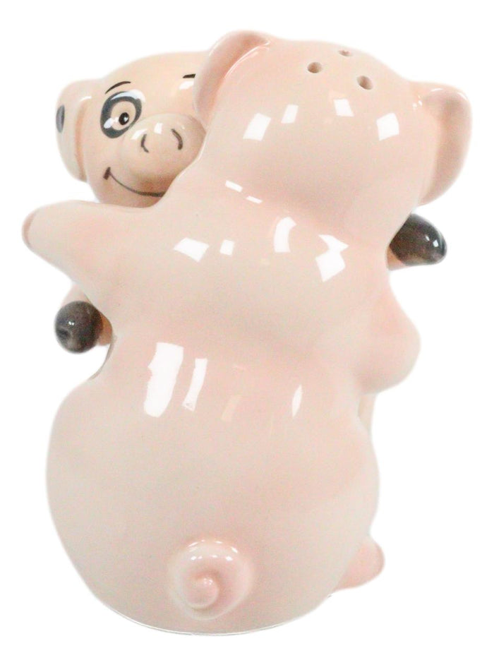 Ebros Gift Ebros Ceramic Farm Love Babe Porky Pigs Couple Dancing Salt And Pepper Shakers Set