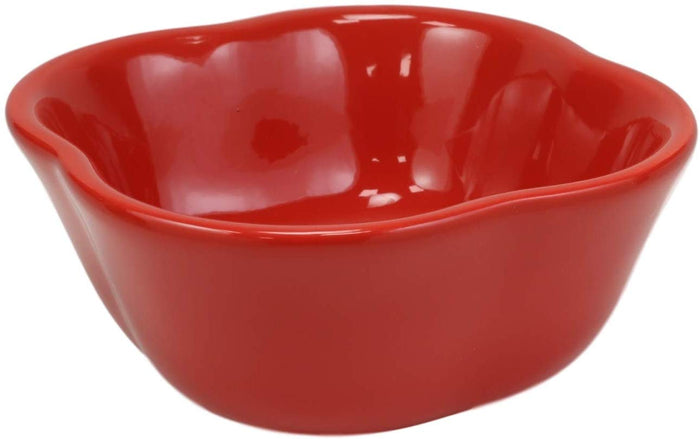 Ebros Gift Ebros Ceramic Red Bell Pepper Vegetable 12oz Bowl Soup Condiments Container 1 PC