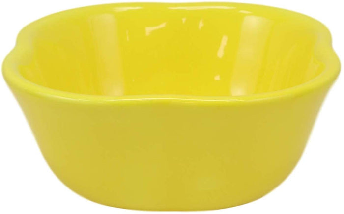 Ebros Gift Ebros Ceramic Yellow Bell Pepper 12oz Bowl Condiments Container SET OF 2