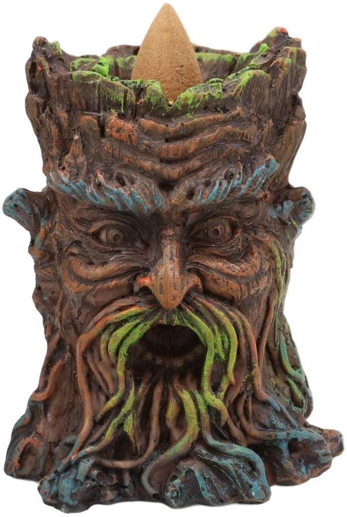 Ebros Gift Ebros Cernunnos Greenman Ent Backflow Incense Cone Burner Statue 3.25" H Decor