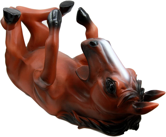 Ebros Gift Ebros Chestnut Equestrian Stallion Horse Drinking Wine Bottle Holder Decor