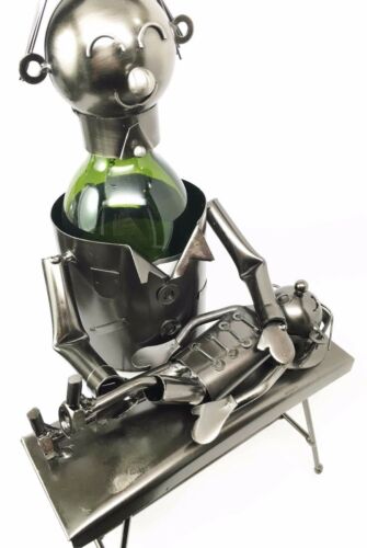 Ebros Gift Ebros Chiropracter Treating Child Patient Steel Metal Wine Bottle Holder Storage