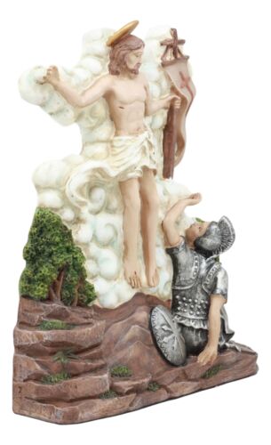 Ebros Gift Ebros Christian Catholic Stations Of The Cross Statue Way Of The Sorrows Via Crucis Jesus Christ Path To Calvary Crucifixion Decor Figurine (Station 15 Jesus Is Risen And Glorified)