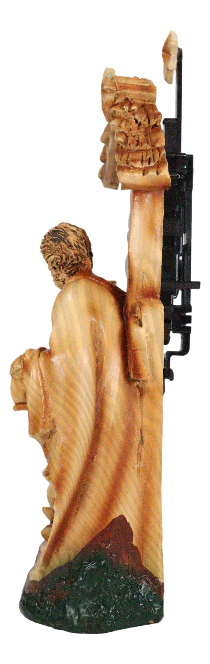 Ebros Gift Ebros Christian Rustic Holy Family Nativity Of Jesus Desk Table Clock Figurine