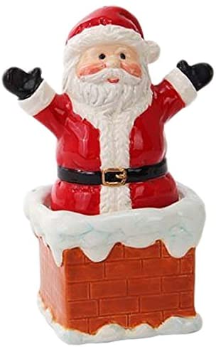 Ebros Gift Ebros Christmas Decor Santa On Chimney Ceramic Salt Pepper Shakers