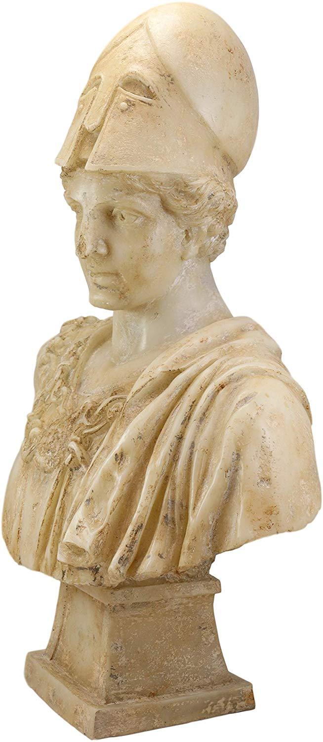 Ebros Gift Ebros Classical Ancient Greek Goddess Athena Of Velletri Pallas Bust Statue 20"H