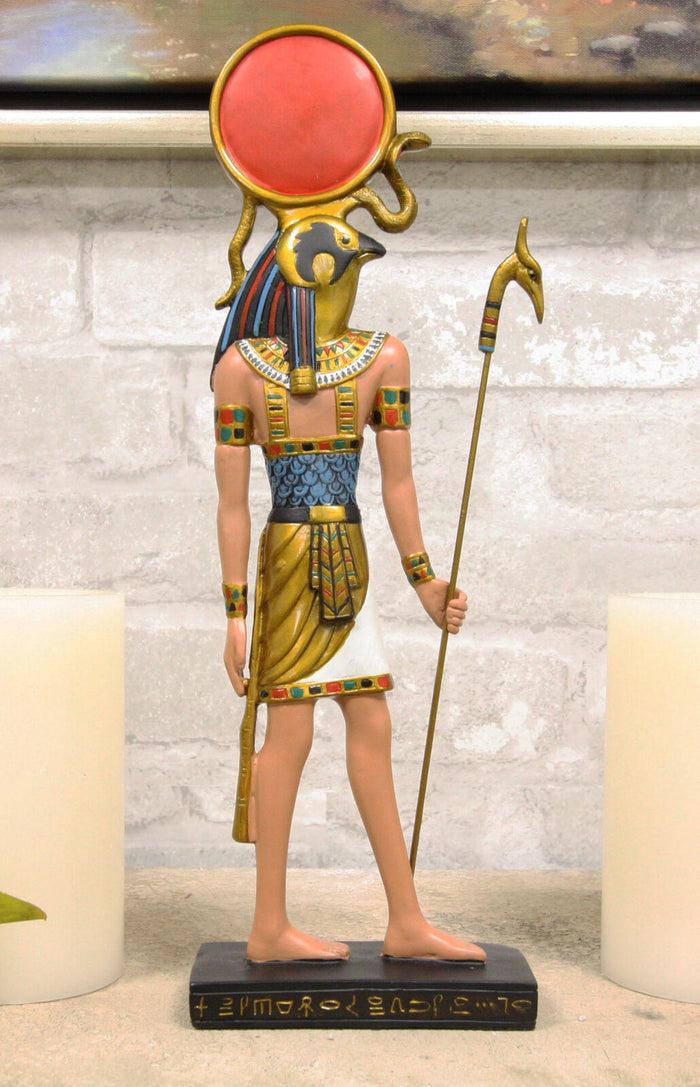 ebros gift Ebros Classical Egyptian God of The Sky and Sun Horus Ra with Uraeus Statue 12"H