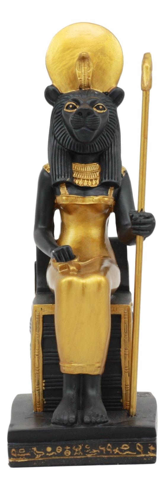 Ebros Gift Ebros Classical Egyptian Gods And Goddesses Seated On Throne Statue Gods Of Egypt Ruler Of Mankind Decorative Figurine … (Sekhmet Gof Of War)