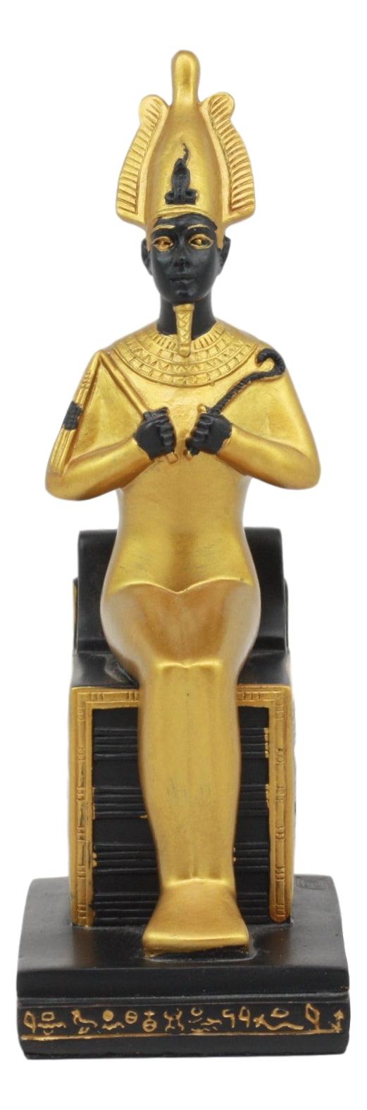 Ebros Gift Ebros Classical Egyptian Gods And Goddesses Seated On Throne Statue Gods Of Egypt Ruler Of Mankind Decorative Figurine … (Osiris God Of The Afterlife)
