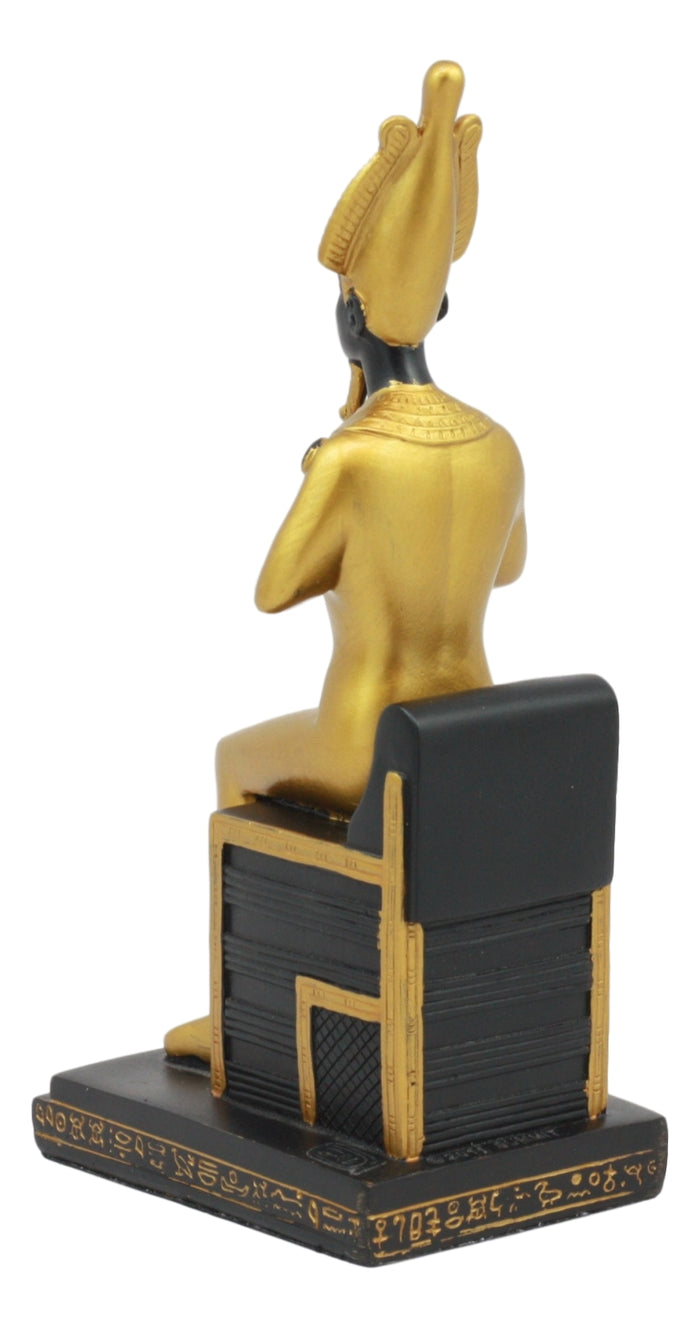 Ebros Gift Ebros Classical Egyptian Gods And Goddesses Seated On Throne Statue Gods Of Egypt Ruler Of Mankind Decorative Figurine … (Osiris God Of The Afterlife)