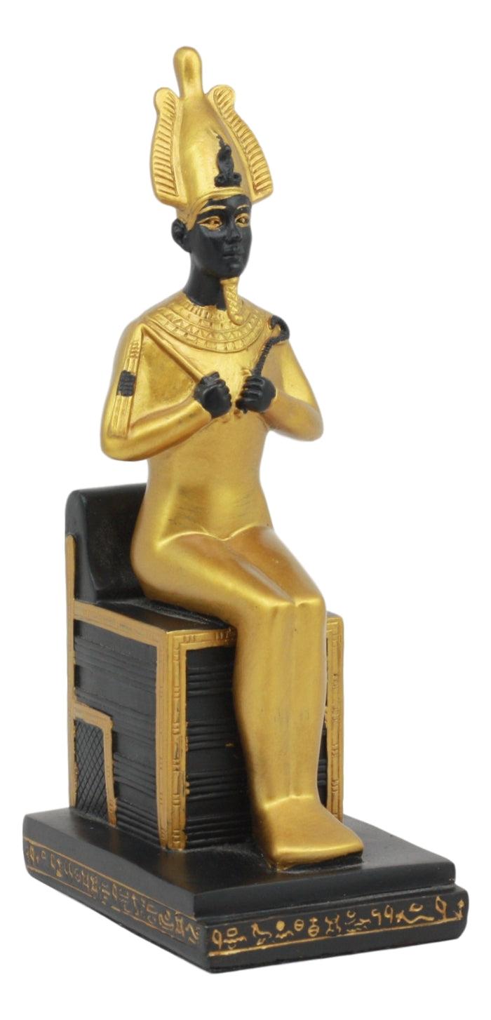 ebros gift Ebros Classical Egyptian Gods and Goddesses Seated On Throne Statue Gods of Egypt Ruler of Mankind Decorative Figurine … (Osiris God of The Afterlife)