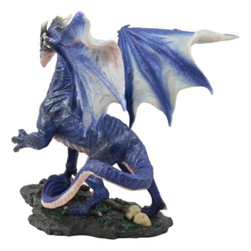 Ebros Gift Ebros Clawing Blue Dragon Statue 8"Long Land Of Dragons Fantasy Home Decor