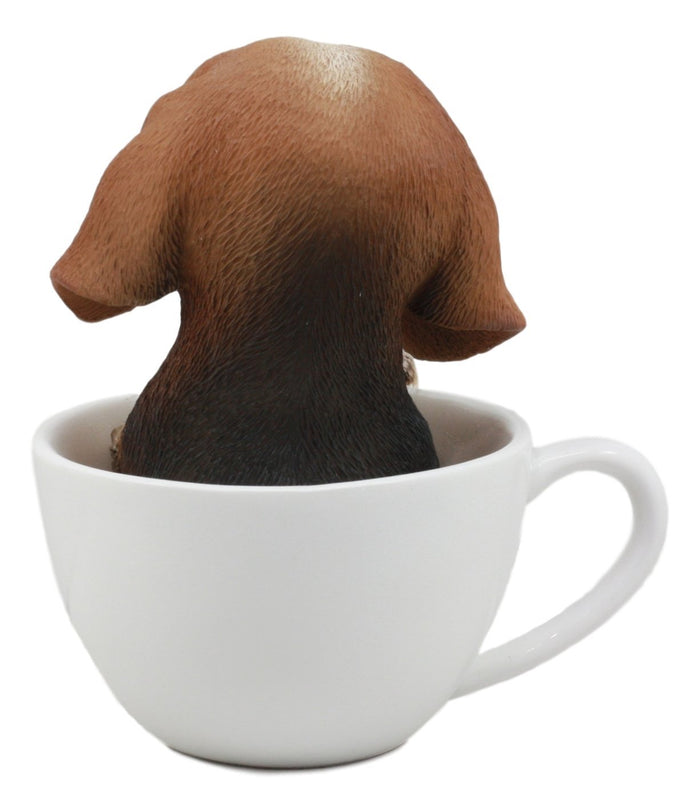 Ebros Gift Ebros Collectible Teacup Pet Pals Puppy Collectible Resin Figurine 5.75"H (Beagle)