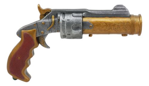 ebros gift Ebros Colonel Fizziwigs Vintage Design Decorative Steampunk Gun Pistol Prototype Figurine 8" Long Victorian Sci Fi Decor Prop Statue