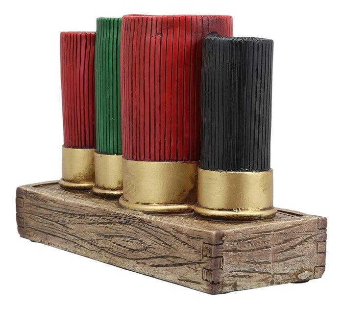 Ebros Gift Ebros Colorful Western 12 Gauge Shotgun Shells Replica Vanity Bathroom Counter Top Toothbrush Toothpaste Shaver Holder Stationery Pen Organizer Country Rustic Home Cabin Lodge Hunter Decor Figurine