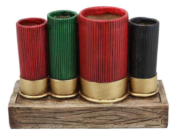 Ebros Gift Ebros Colorful Western 12 Gauge Shotgun Shells Replica Vanity Bathroom Counter Top Toothbrush Toothpaste Shaver Holder Stationery Pen Organizer Country Rustic Home Cabin Lodge Hunter Decor Figurine