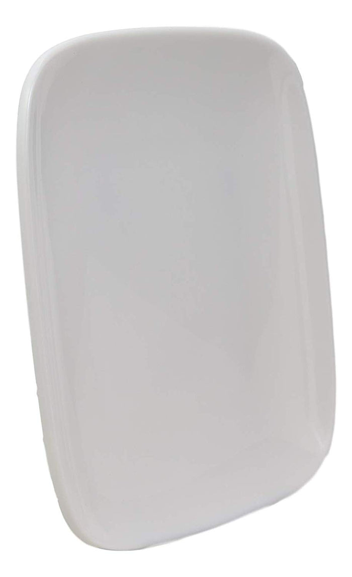 Ebros Gift Ebros Contemporary 6.5" Square White Jade Melamine Dessert Plates Pack Of 6